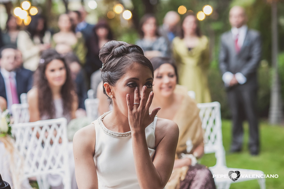 Lágrimas de la novia