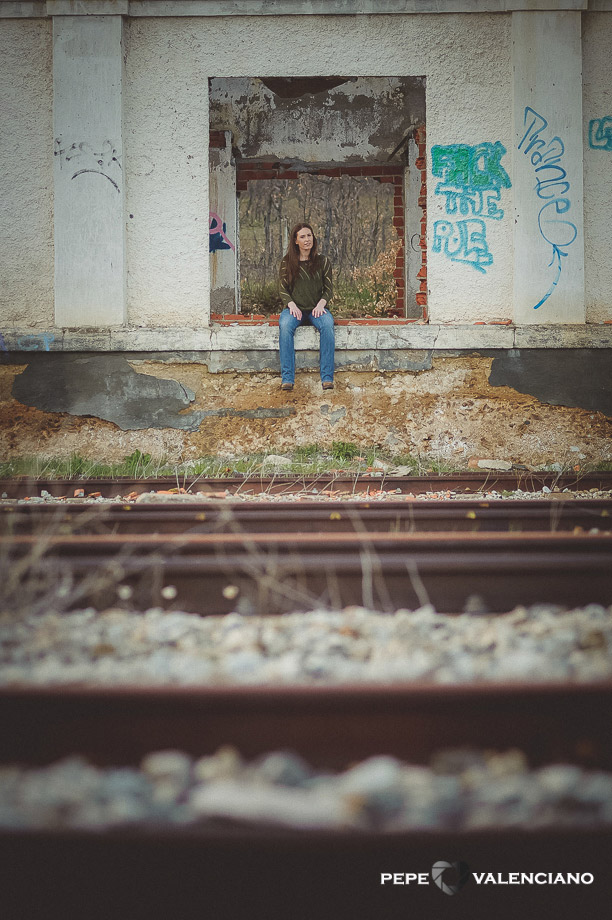 Preboda en estacion de tren abandonada