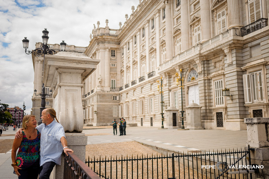 reportaje de pareja Palacio Real de Madrid