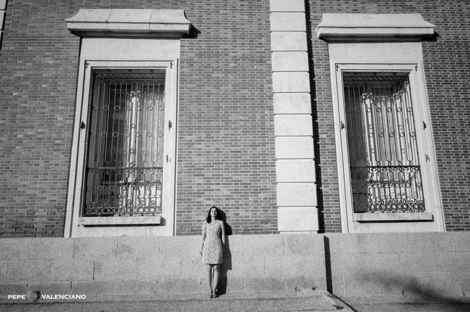Preboda en Madrid en blanco y negro