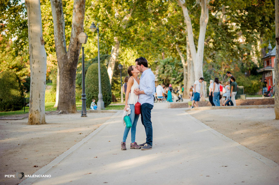 Fotos de Pedida de mano en el parque del Retiro de Madrid