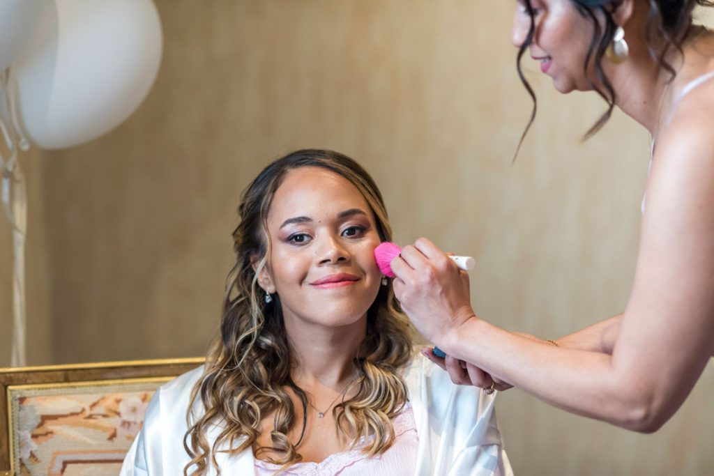 preparativos de novios en el Hotel Intercontinental