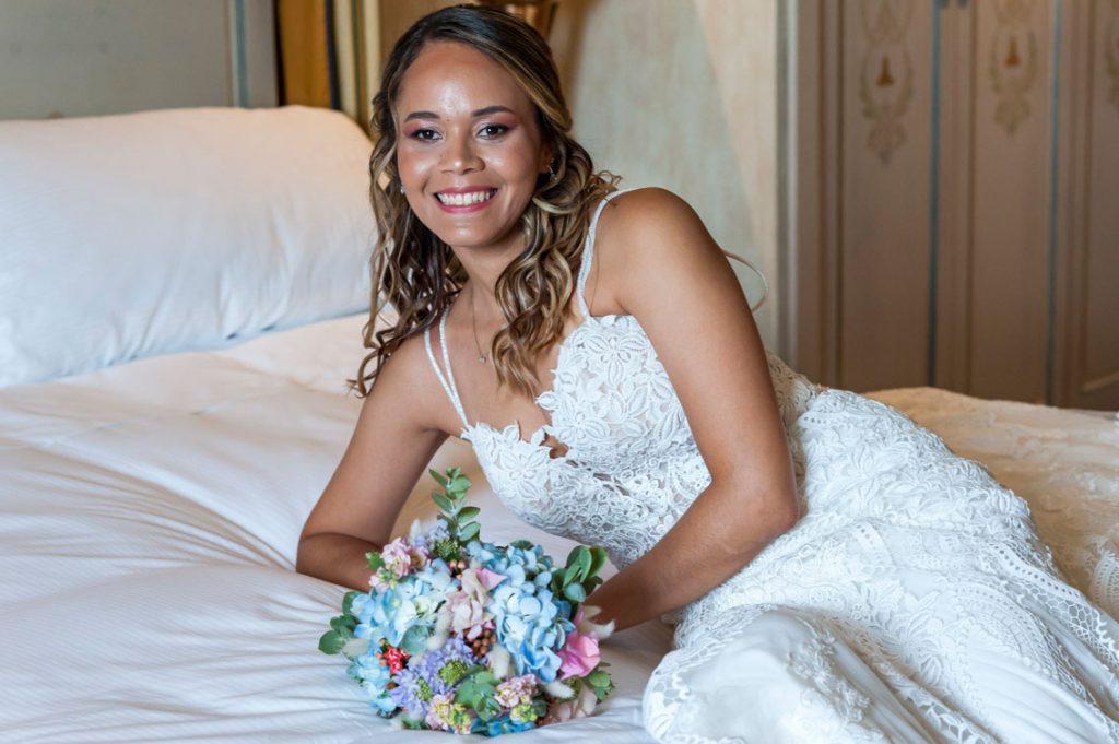 preparativos de novios en el Hotel Intercontinental