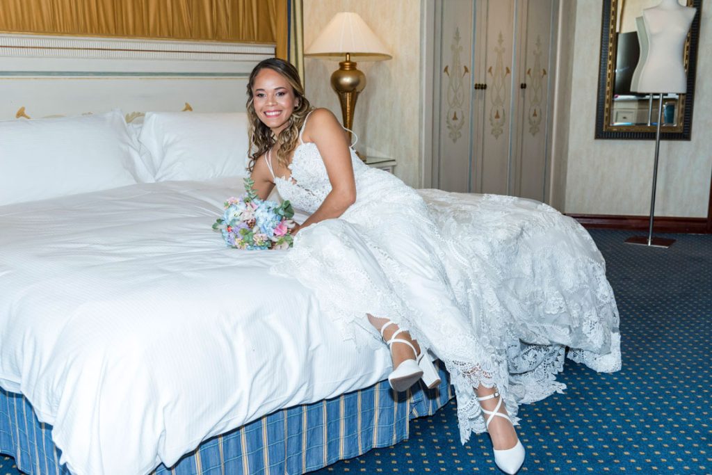 preparativos de novios en el Hotel Intercontinental