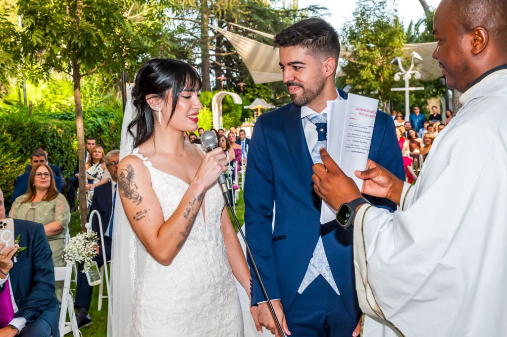 Fotos de la ceremonia de la Boda en el Mirador de Cuatro Vientos