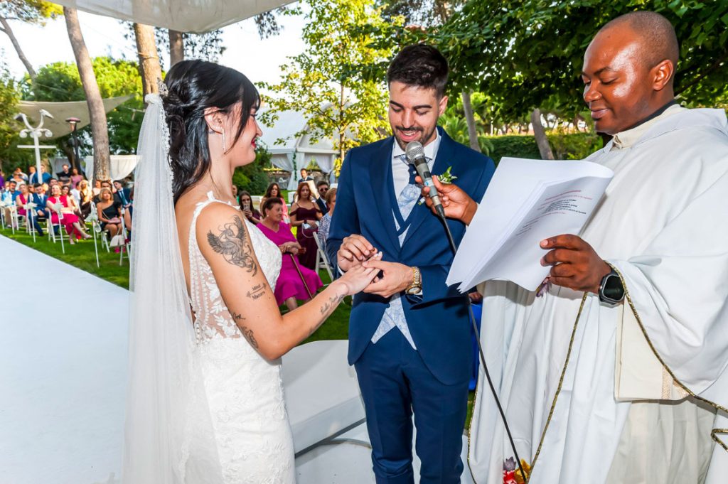 Fotos de la ceremonia de la Boda en el Mirador de Cuatro Vientos