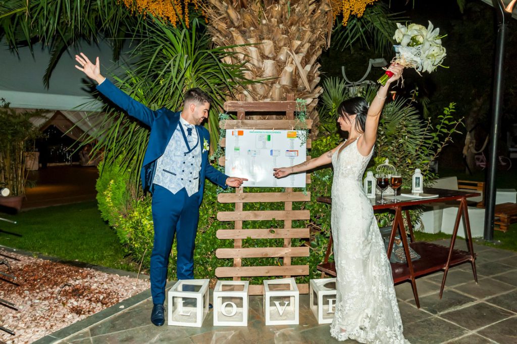 Fotos del cóctel de la boda en el Mirador de Cuatro Vientos